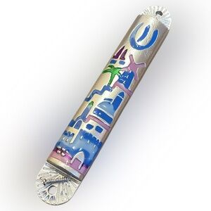 Jerusalem Landscape Mezuzah NWT